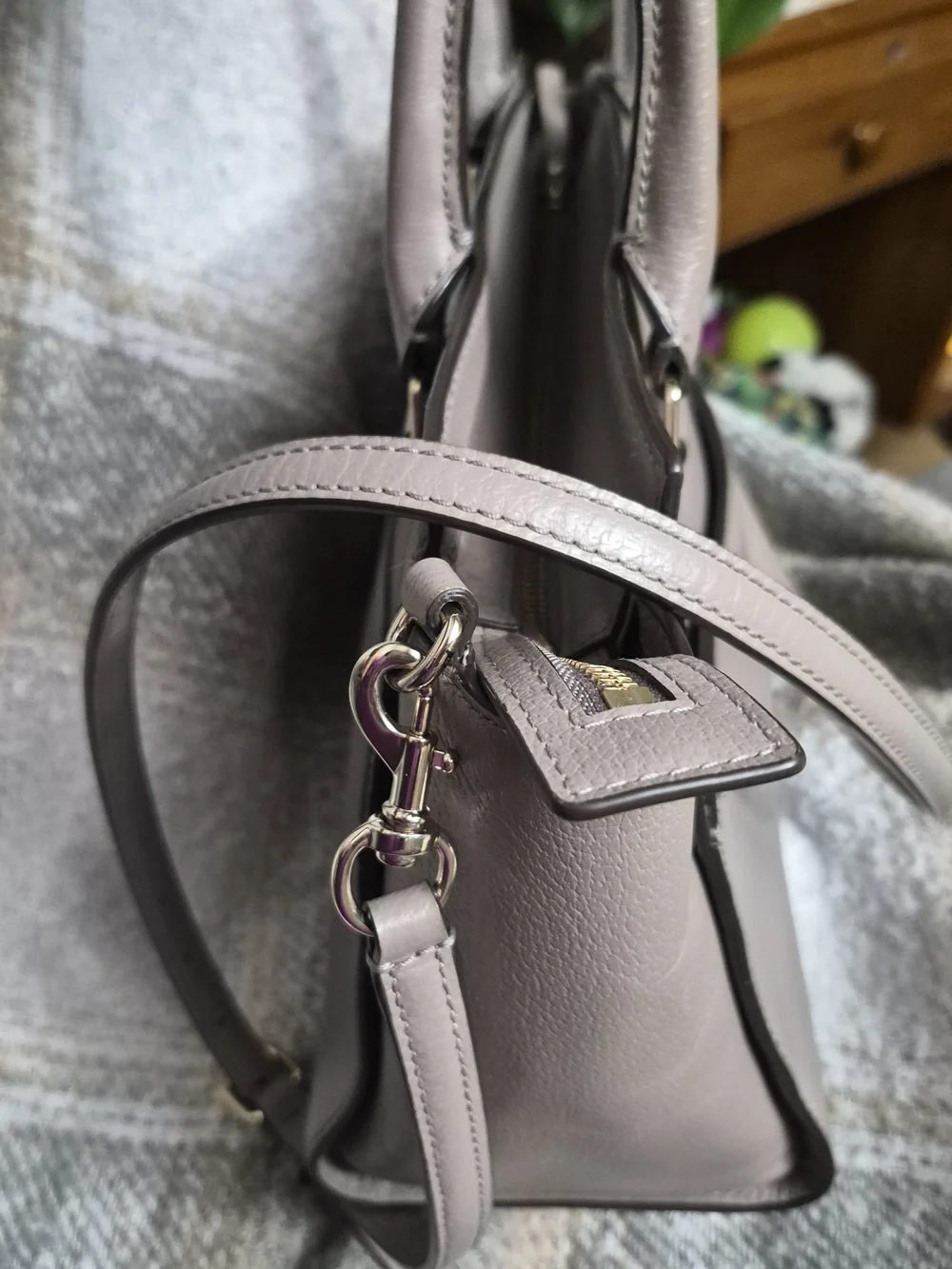 kate spade Taupe Leather Satchel